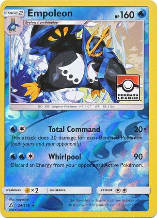 Empoleon (34/156) (League Promo) [Sun & Moon: Ultra Prism] | Fandemonia Ltd