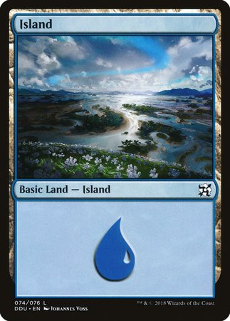 Island (74) [Duel Decks: Elves vs. Inventors] | Fandemonia Ltd