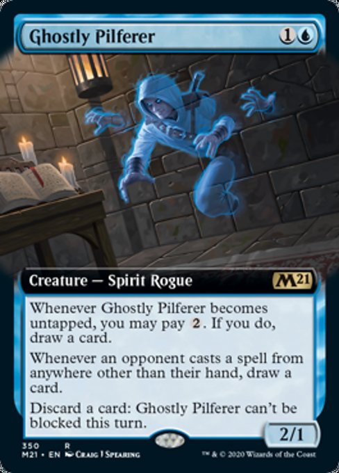 Ghostly Pilferer (Extended Art) [Core Set 2021] | Fandemonia Ltd