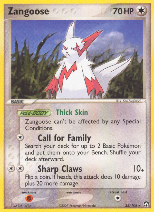 Zangoose (25/108) [EX: Power Keepers] | Fandemonia Ltd