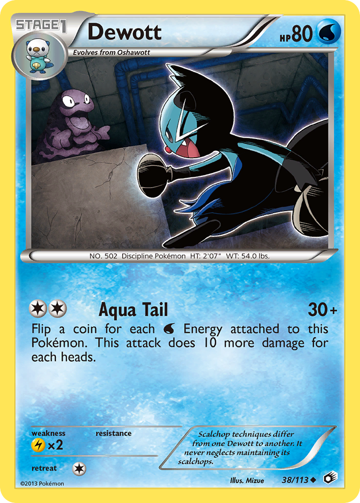 Dewott (38/113) [Black & White: Legendary Treasures] | Fandemonia Ltd