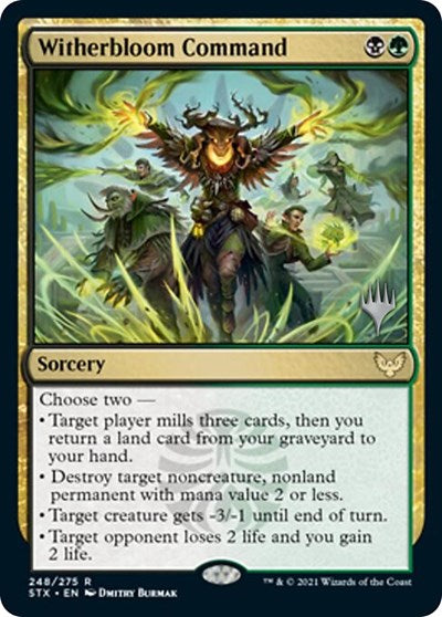 Witherbloom Command (Promo Pack) [Strixhaven: School of Mages Promos] | Fandemonia Ltd