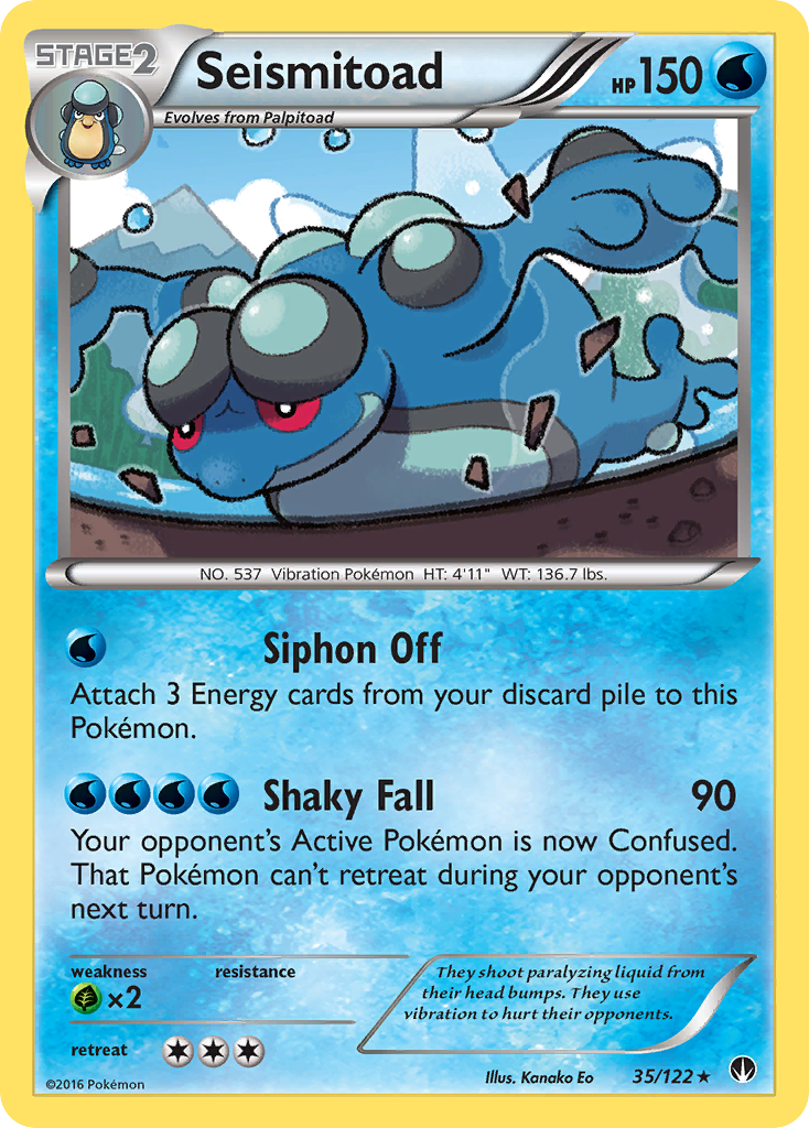 Seismitoad (35/122) [XY: BREAKpoint] | Fandemonia Ltd