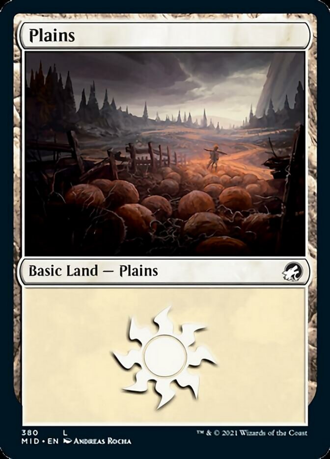 Plains (380) [Innistrad: Midnight Hunt] | Fandemonia Ltd