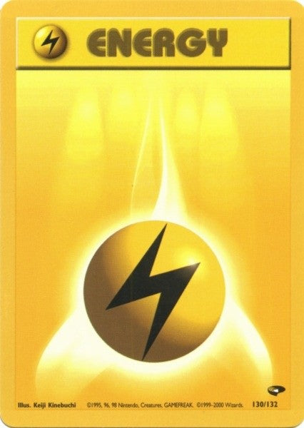 Lightning Energy (130/132) [Gym Challenge Unlimited] | Fandemonia Ltd