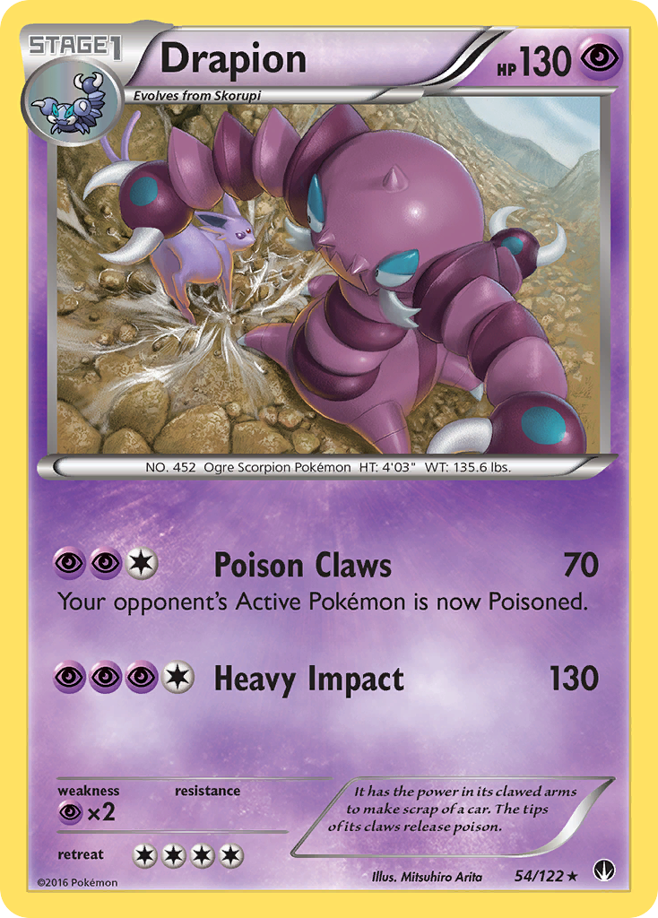 Drapion (54/122) [XY: BREAKpoint] | Fandemonia Ltd