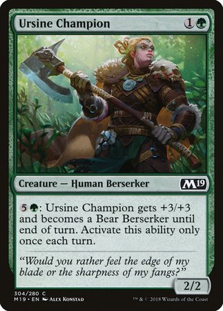 Ursine Champion [Core Set 2019] | Fandemonia Ltd