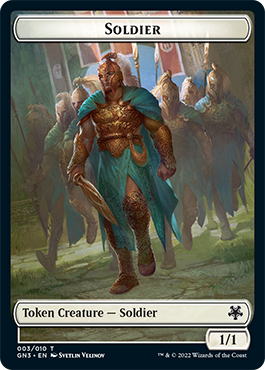 Soldier // Elf Warrior Double-Sided Token [Game Night: Free-for-All Tokens] | Fandemonia Ltd