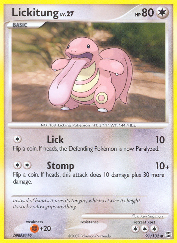 Lickitung (91/132) [Diamond & Pearl: Secret Wonders] | Fandemonia Ltd