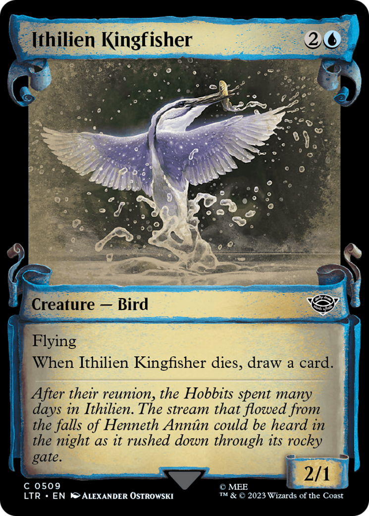 Ithilien Kingfisher [The Lord of the Rings: Tales of Middle-Earth Showcase Scrolls] | Fandemonia Ltd