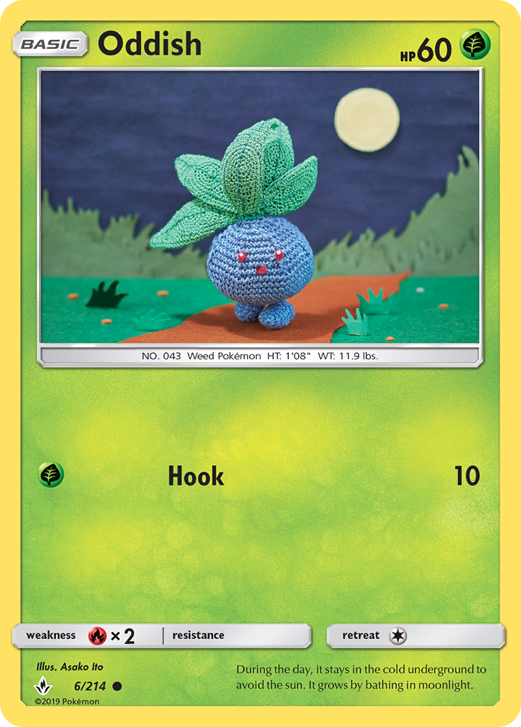 Oddish (6/214) [Sun & Moon: Unbroken Bonds] | Fandemonia Ltd