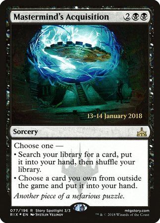 Mastermind's Acquisition [Rivals of Ixalan Promos] | Fandemonia Ltd