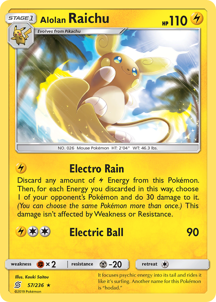 Alolan Raichu (57/236) [Sun & Moon: Unified Minds] | Fandemonia Ltd