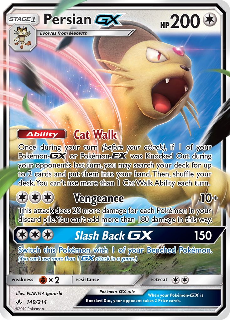 Persian GX (149/214) [Sun & Moon: Unbroken Bonds] | Fandemonia Ltd