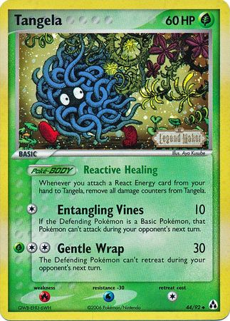 Tangela (44/92) (Stamped) [EX: Legend Maker] | Fandemonia Ltd