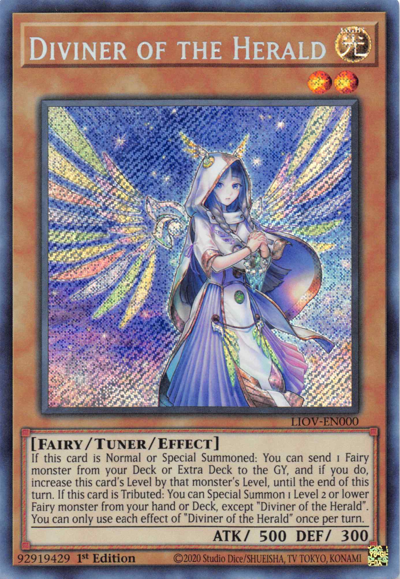 Diviner of the Herald [LIOV-EN000] Secret Rare | Fandemonia Ltd