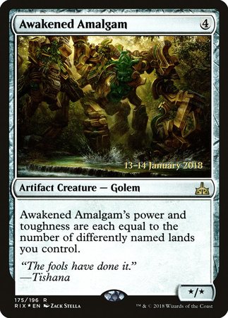 Awakened Amalgam [Rivals of Ixalan Promos] | Fandemonia Ltd