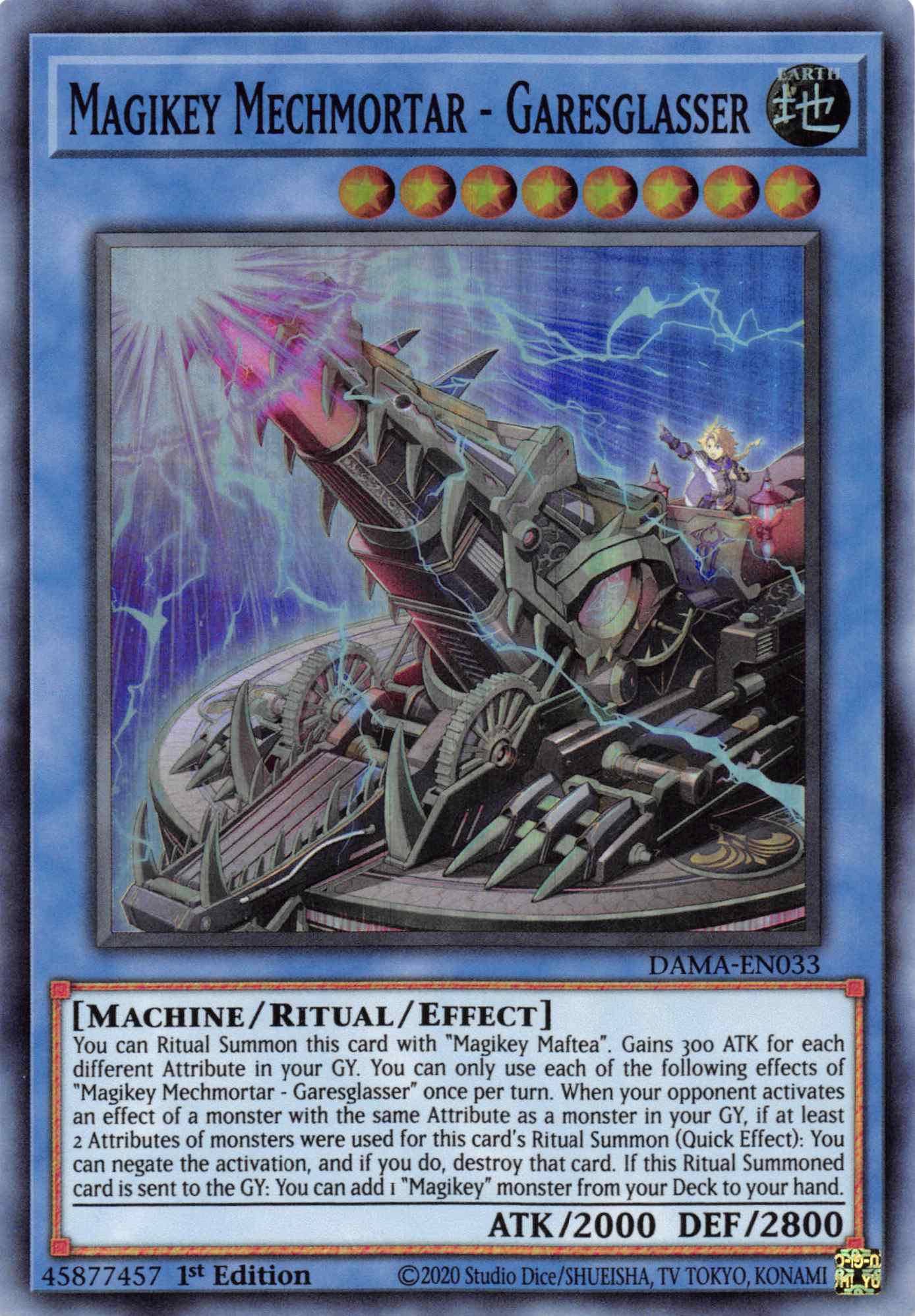 Magikey Mechmortar - Garesglasser [DAMA-EN033] Super Rare | Fandemonia Ltd