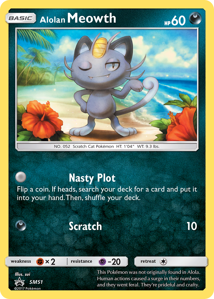 Alolan Meowth (SM51) [Sun & Moon: Black Star Promos] | Fandemonia Ltd