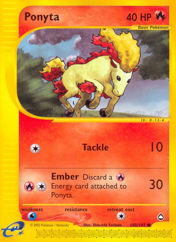 Ponyta (102/147) [Aquapolis] | Fandemonia Ltd