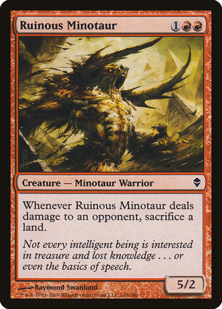 Ruinous Minotaur [Zendikar] | Fandemonia Ltd