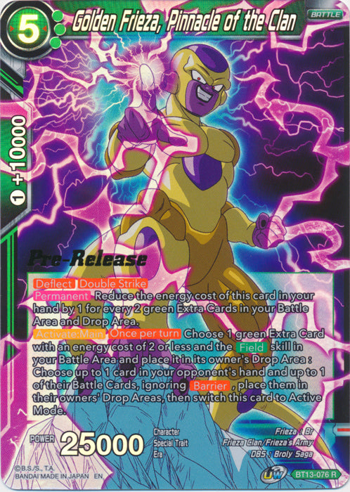 Golden Frieza, Pinnacle of the Clan (BT13-076) [Supreme Rivalry Prerelease Promos] | Fandemonia Ltd