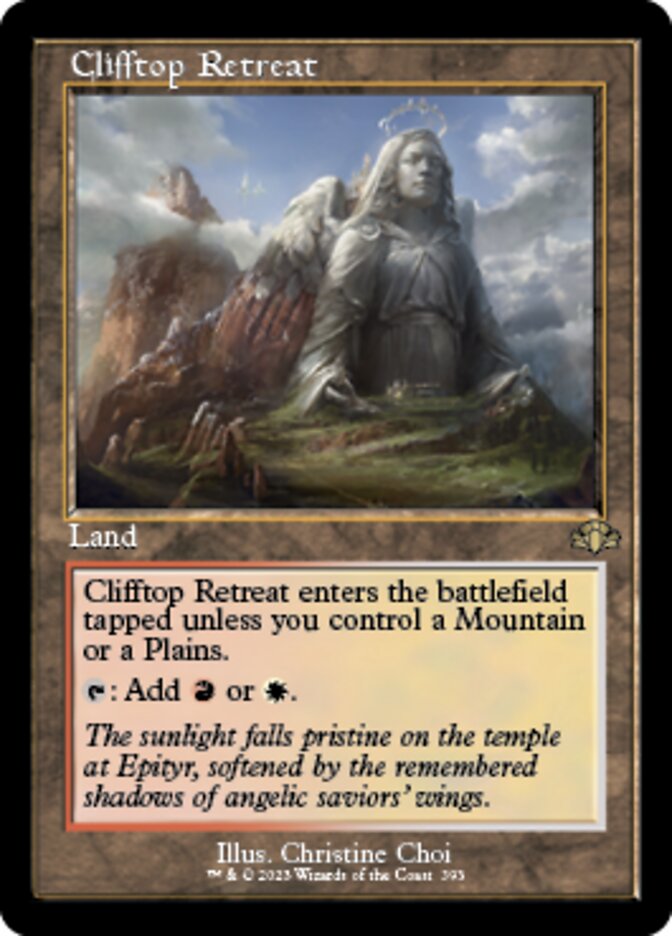 Clifftop Retreat (Retro) [Dominaria Remastered] | Fandemonia Ltd