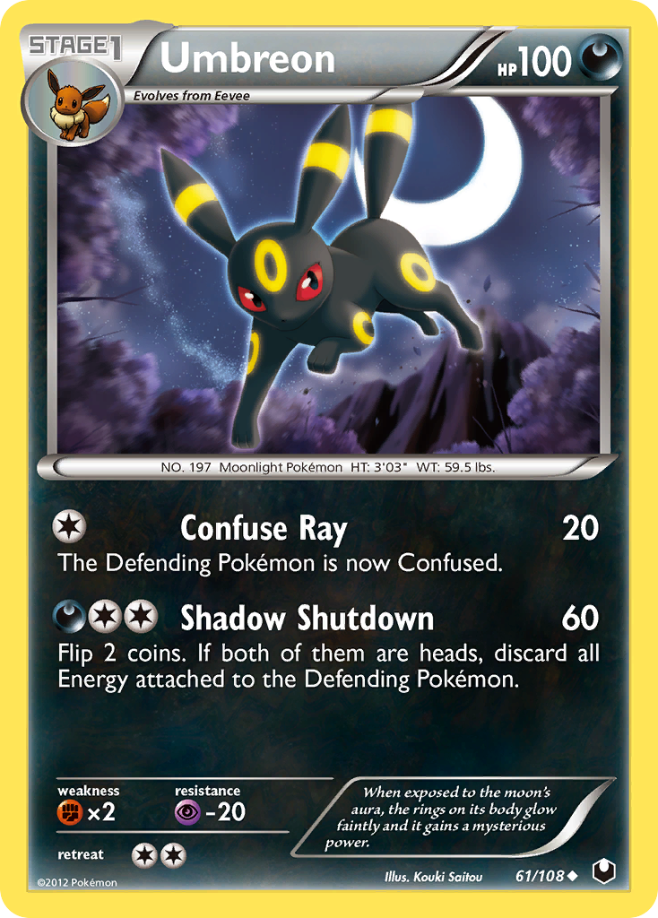 Umbreon (61/108) [Black & White: Dark Explorers] | Fandemonia Ltd