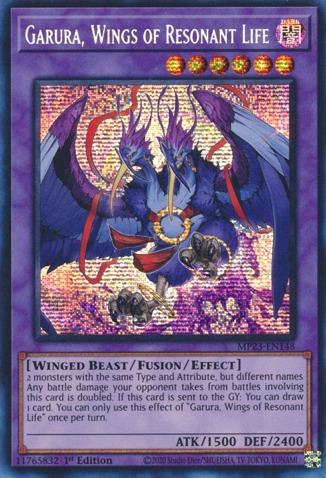 Garura, Wings of Resonant Life [MP23-EN148] Prismatic Secret Rare | Fandemonia Ltd