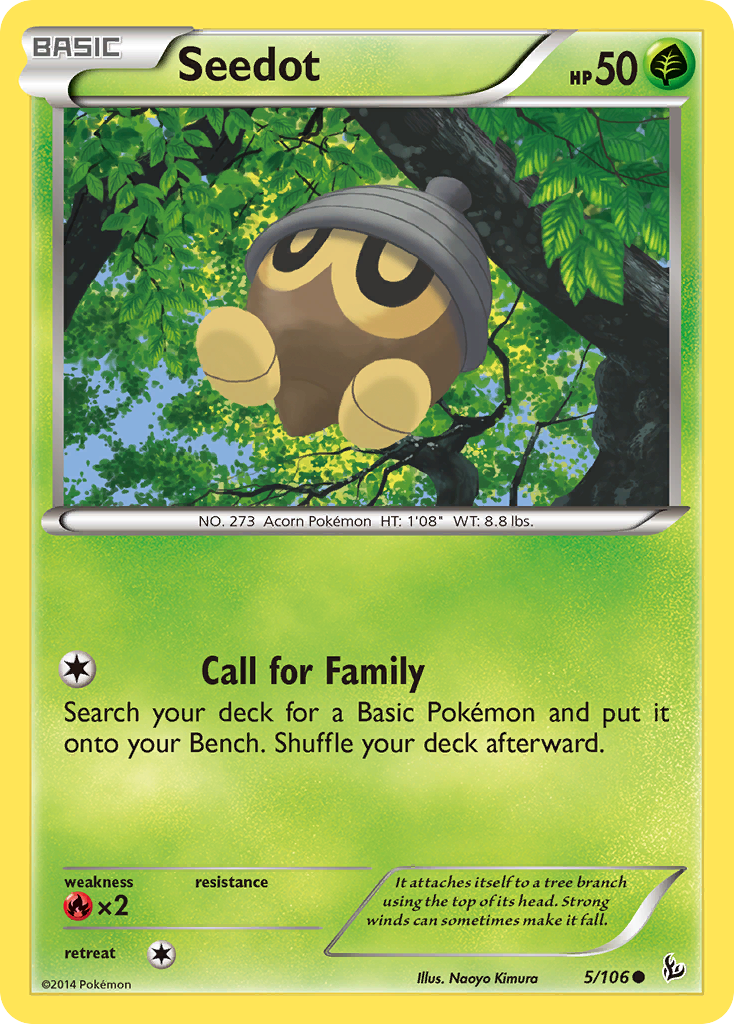 Seedot (5/106) [XY: Flashfire] | Fandemonia Ltd