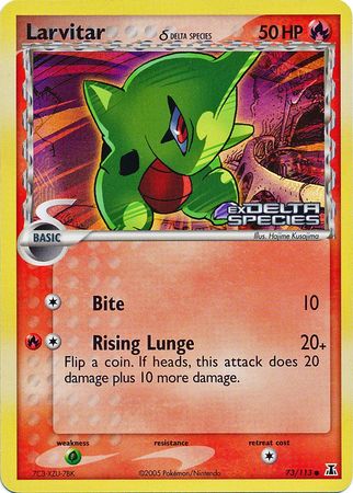 Larvitar (73/113) (Delta Species) (Stamped) [EX: Delta Species] | Fandemonia Ltd