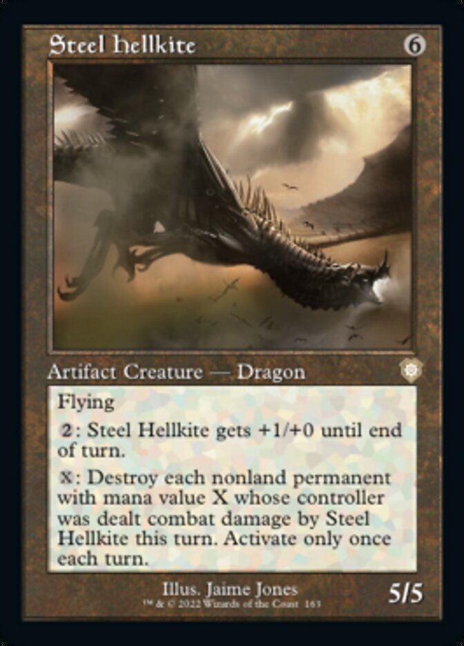 Steel Hellkite (Retro) [The Brothers' War Commander] | Fandemonia Ltd