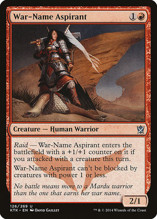 War-Name Aspirant [Khans of Tarkir] | Fandemonia Ltd