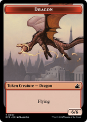 Bird // Dragon Double-Sided Token [Ravnica Remastered Tokens] | Fandemonia Ltd