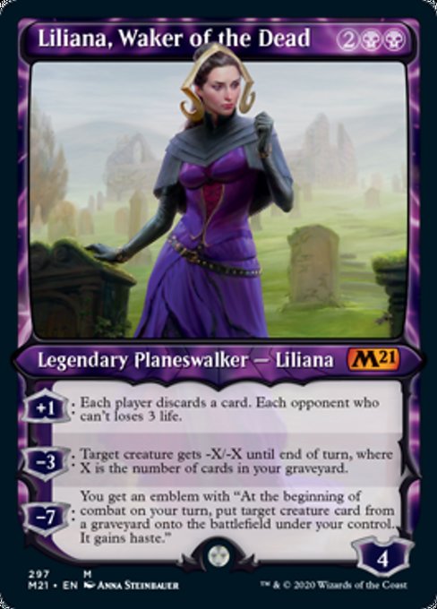 Liliana, Waker of the Dead (Showcase) [Core Set 2021] | Fandemonia Ltd