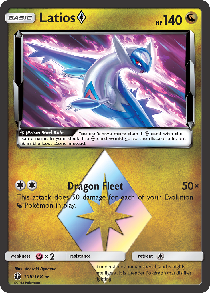 Latios (108/168) (Prism Star) [Sun & Moon: Celestial Storm] | Fandemonia Ltd