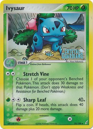 Ivysaur (35/100) (Stamped) [EX: Crystal Guardians] | Fandemonia Ltd