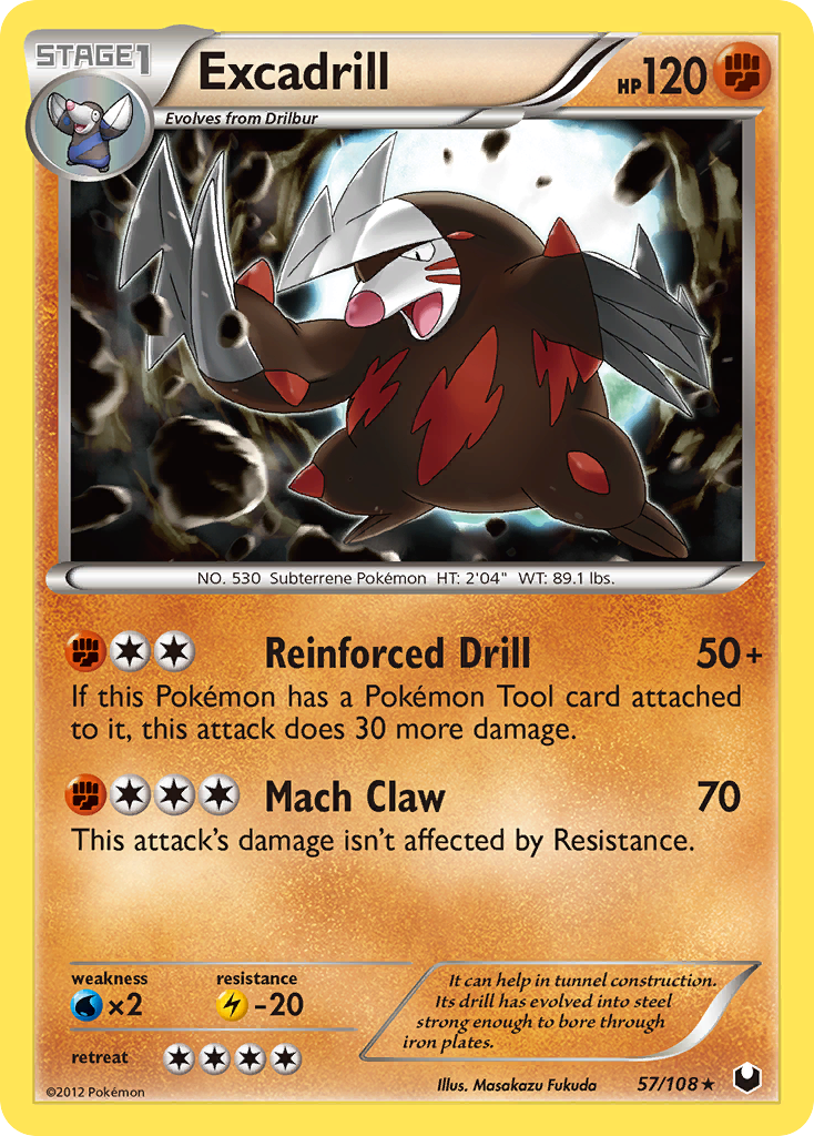 Excadrill (57/108) [Black & White: Dark Explorers] | Fandemonia Ltd