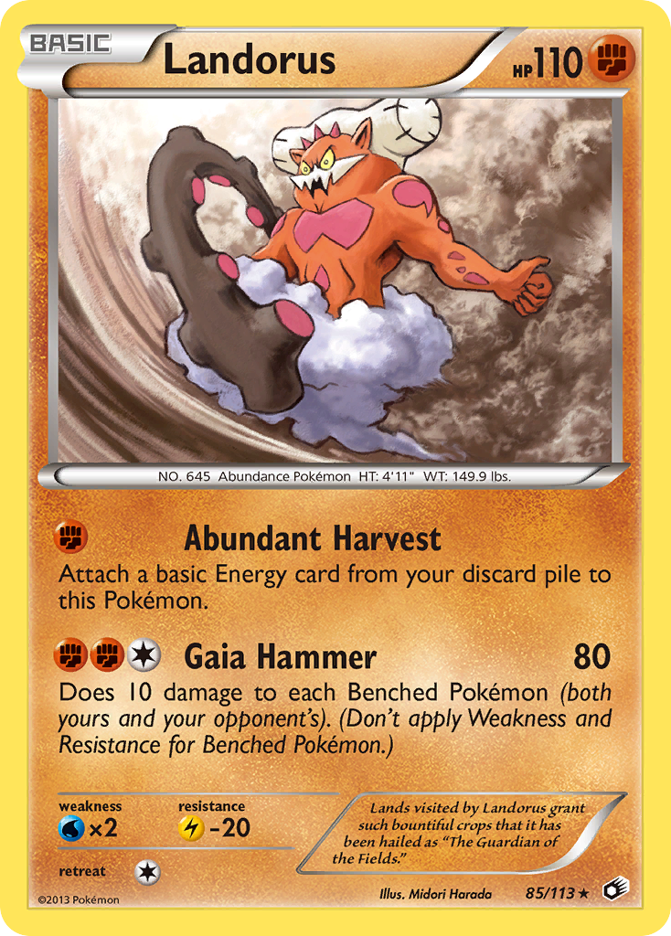 Landorus (85/113) [Black & White: Legendary Treasures] | Fandemonia Ltd