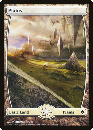 Plains (233) - Full Art [Zendikar] | Fandemonia Ltd