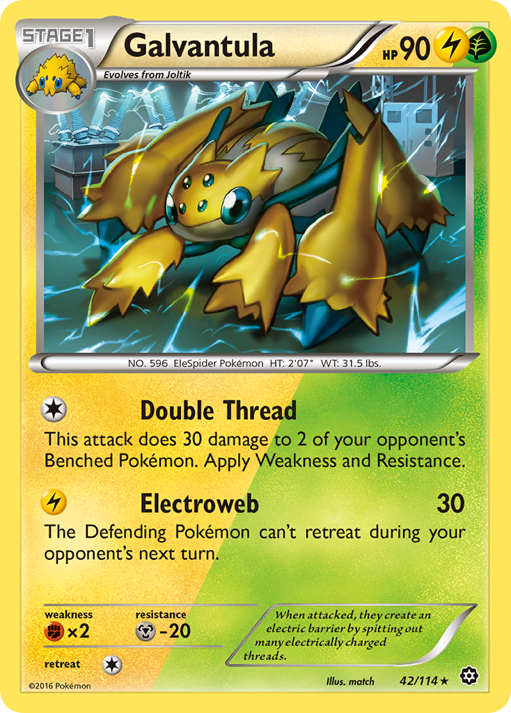 Galvantula (42/114) [XY: Steam Siege] | Fandemonia Ltd