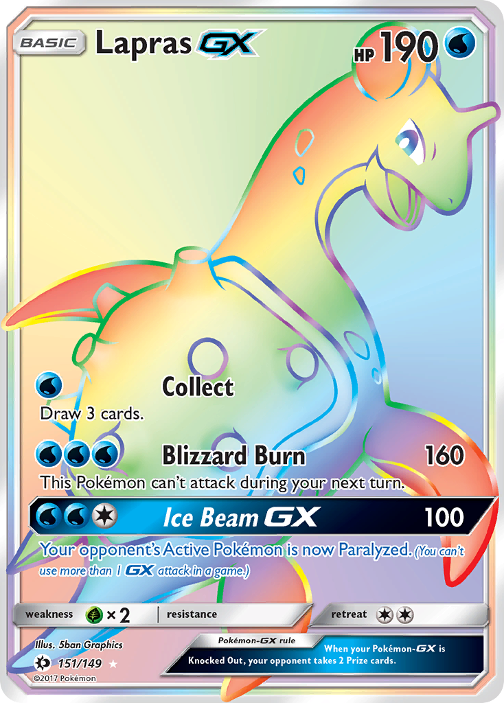 Lapras GX (151/149) [Sun & Moon: Base Set] | Fandemonia Ltd