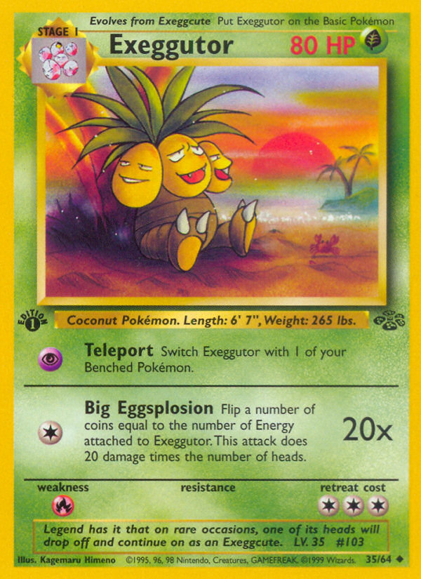 Exeggutor (35/64) [Jungle 1st Edition] | Fandemonia Ltd