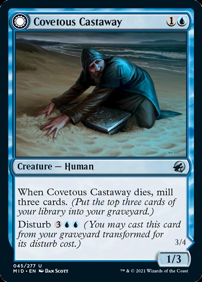 Covetous Castaway // Ghostly Castigator [Innistrad: Midnight Hunt] | Fandemonia Ltd