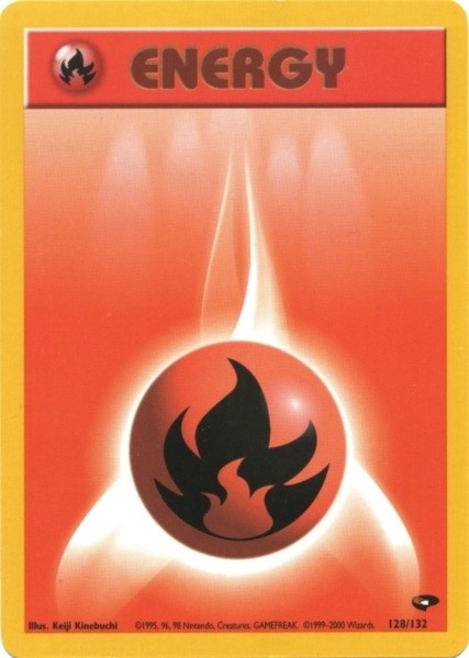 Fire Energy (128/132) [Gym Challenge Unlimited] | Fandemonia Ltd