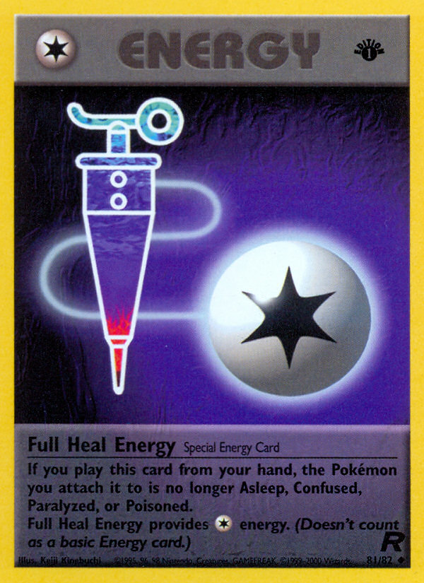 Full Heal Energy (81/82) [Team Rocket 1st Edition] | Fandemonia Ltd