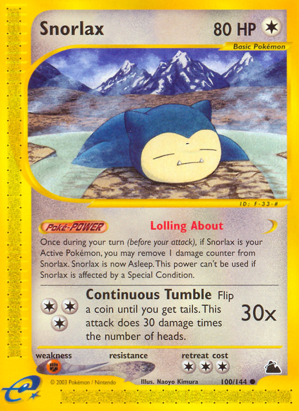 Snorlax (100/144) [Skyridge] | Fandemonia Ltd