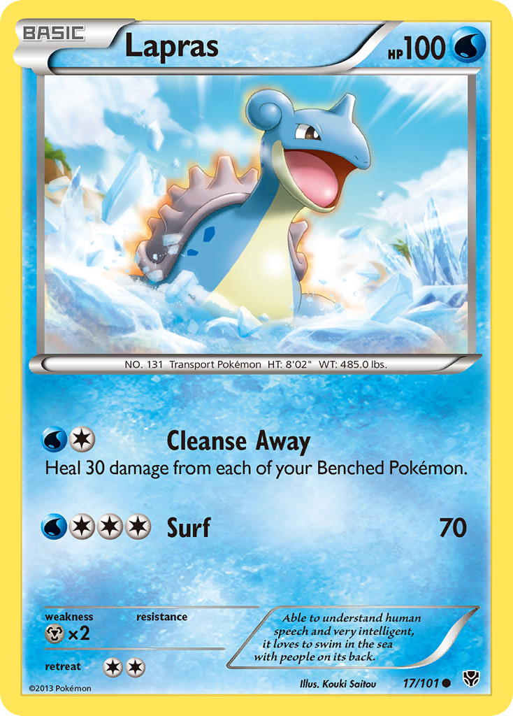 Lapras (17/101) [Black & White: Plasma Blast] | Fandemonia Ltd