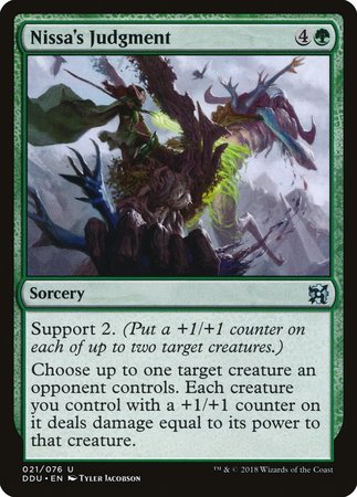 Nissa's Judgment [Duel Decks: Elves vs. Inventors] | Fandemonia Ltd