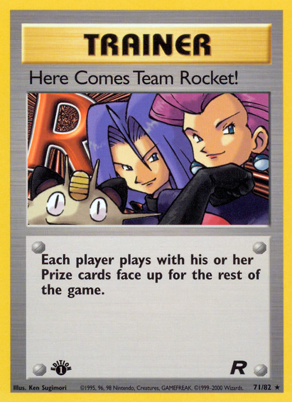 Here Comes Team Rocket! (71/82) [Team Rocket 1st Edition] | Fandemonia Ltd